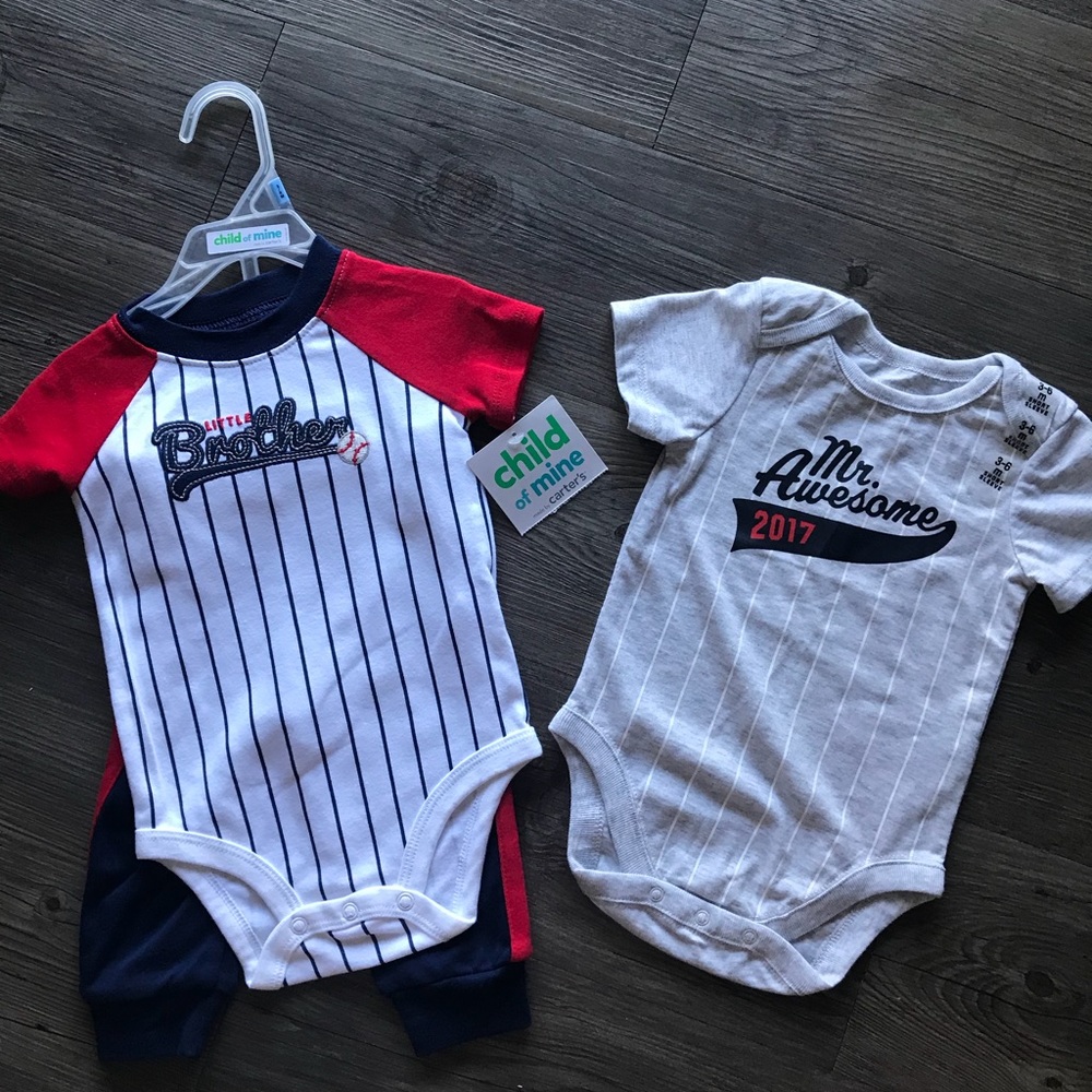Boys Onesie & Matching Outfit
